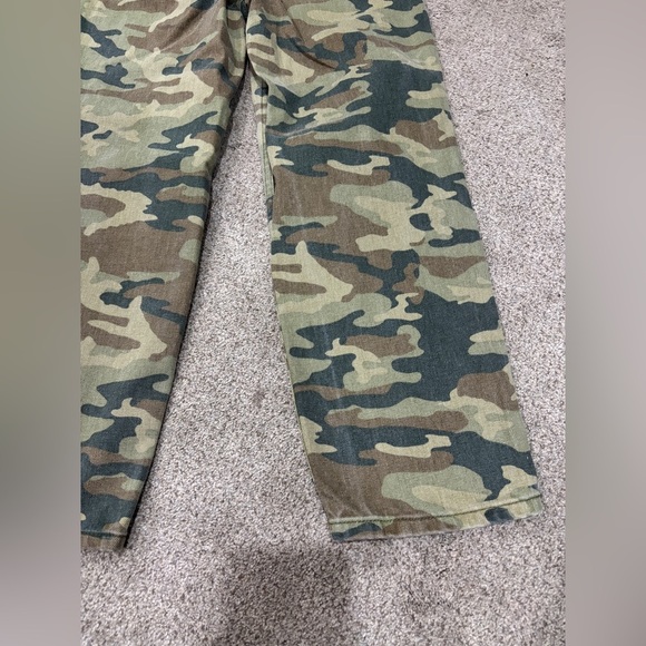 Free People We The Free Remy Camoflauge High Rise Crop Pants Cropped 26 - Picture 5 of 12
